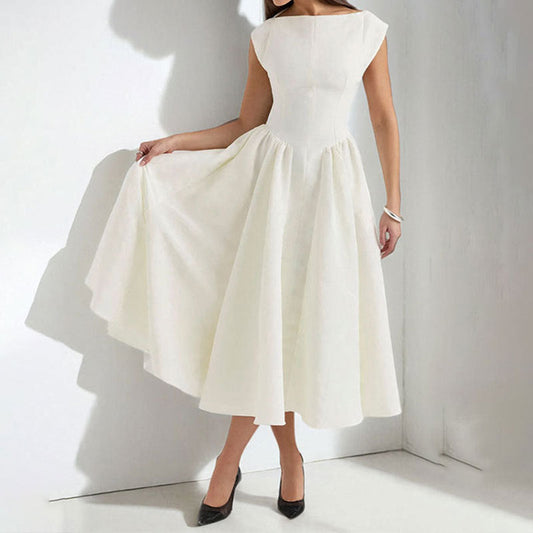 Elara Elegant Midi Dress for Women