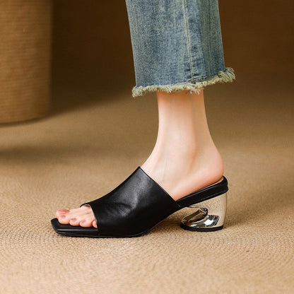 Beatriz™ | Mules de cuero elegantes