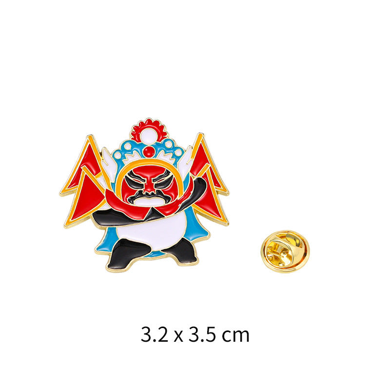 Panda Flower Brooch Cute Gift Badge Cartoon Brooches