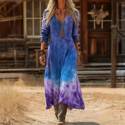 Tinsley | Long Sleeve Vintage Casual Dress