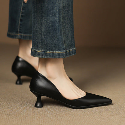 Sofía™ | Tacones de piel elegantes