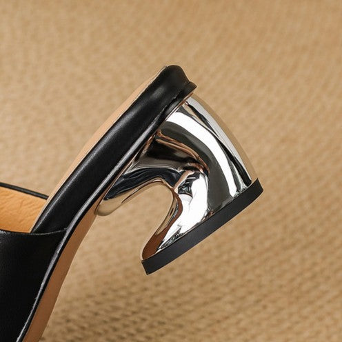Beatriz™ | Mules de cuero elegantes