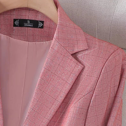 Zara | Women's Grid Pattern Blazer