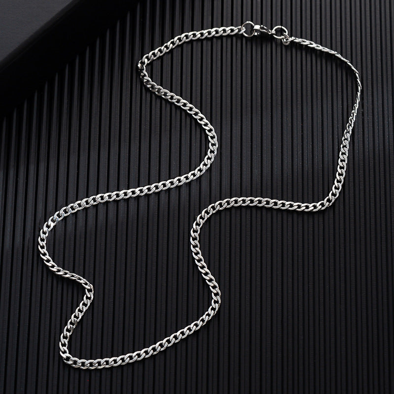 Men's Simple Sweater Chain Couple Accessories Niche Female Titanium Necklaces
