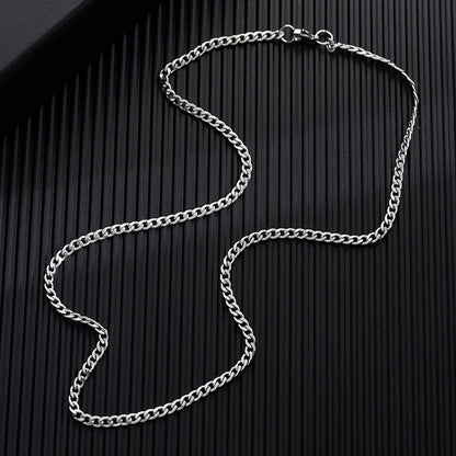 Men's Simple Sweater Chain Couple Accessories Niche Female Titanium Necklaces