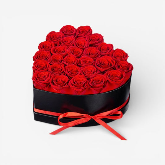 Heart-Shaped Rose Flower Box