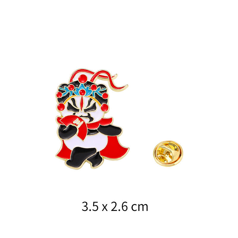 Panda Flower Brooch Cute Gift Badge Cartoon Brooches