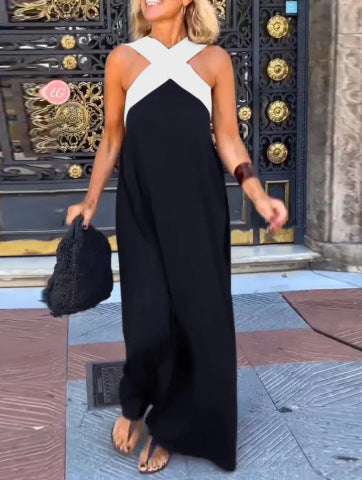 KATE™ - Maxi Dress With Crossed Neckline