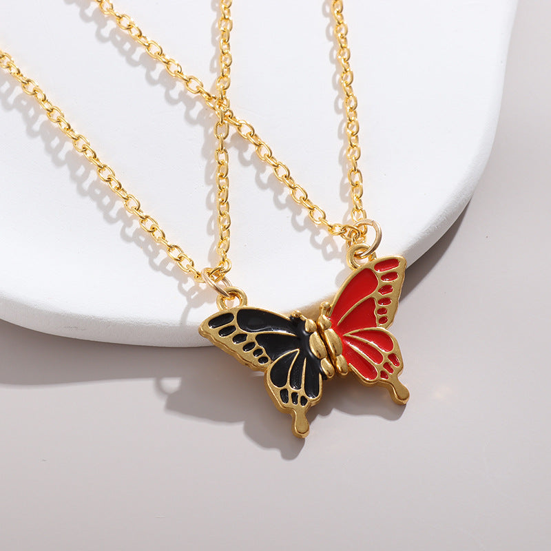 Friend Butterfly Best Friendship Magnetic Sweater Necklaces