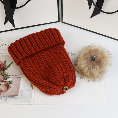 LORETTE | Classic Knit Beanie with Pom