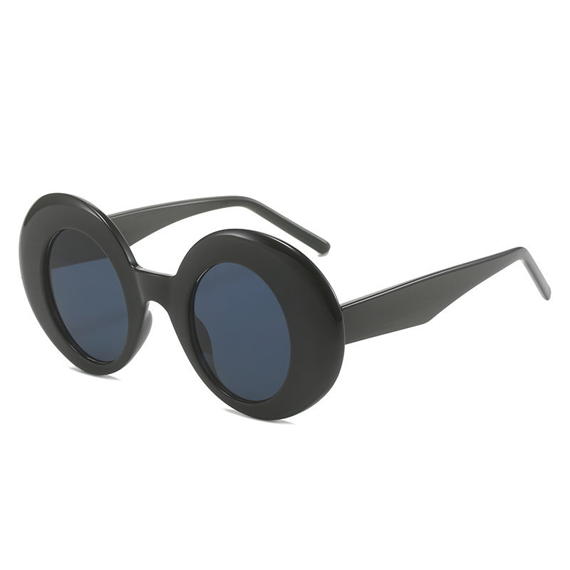 Luna - Lunettes de soleil à monture ovale vintage avec protection UV