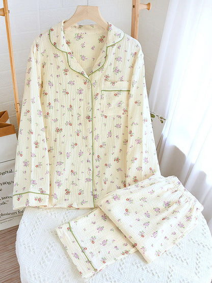 Hazel | Women z długim rękawem floral Pajama set