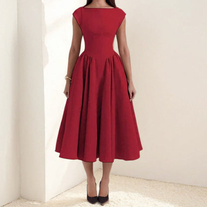 Elara Elegant Midi Dress for Women