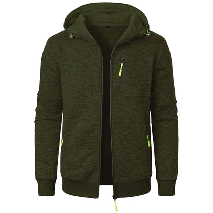 Men’s Patterned Zip Hoodie – Comfortable Breathable Stylish Casual Everyday Layering Wear