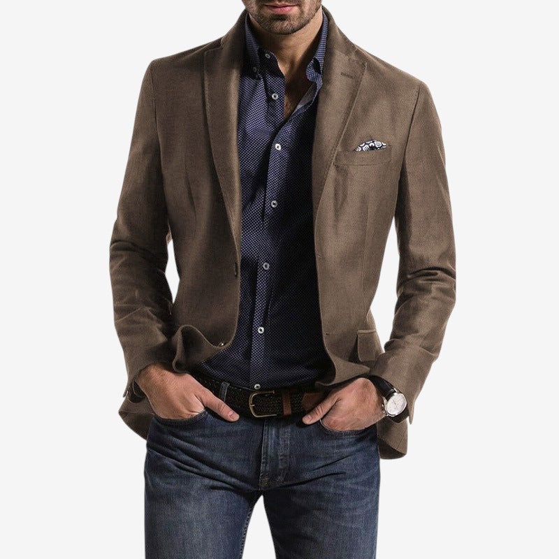 Travis – Blazer met Lange Mouwen Knopen en Meerdere Zakken