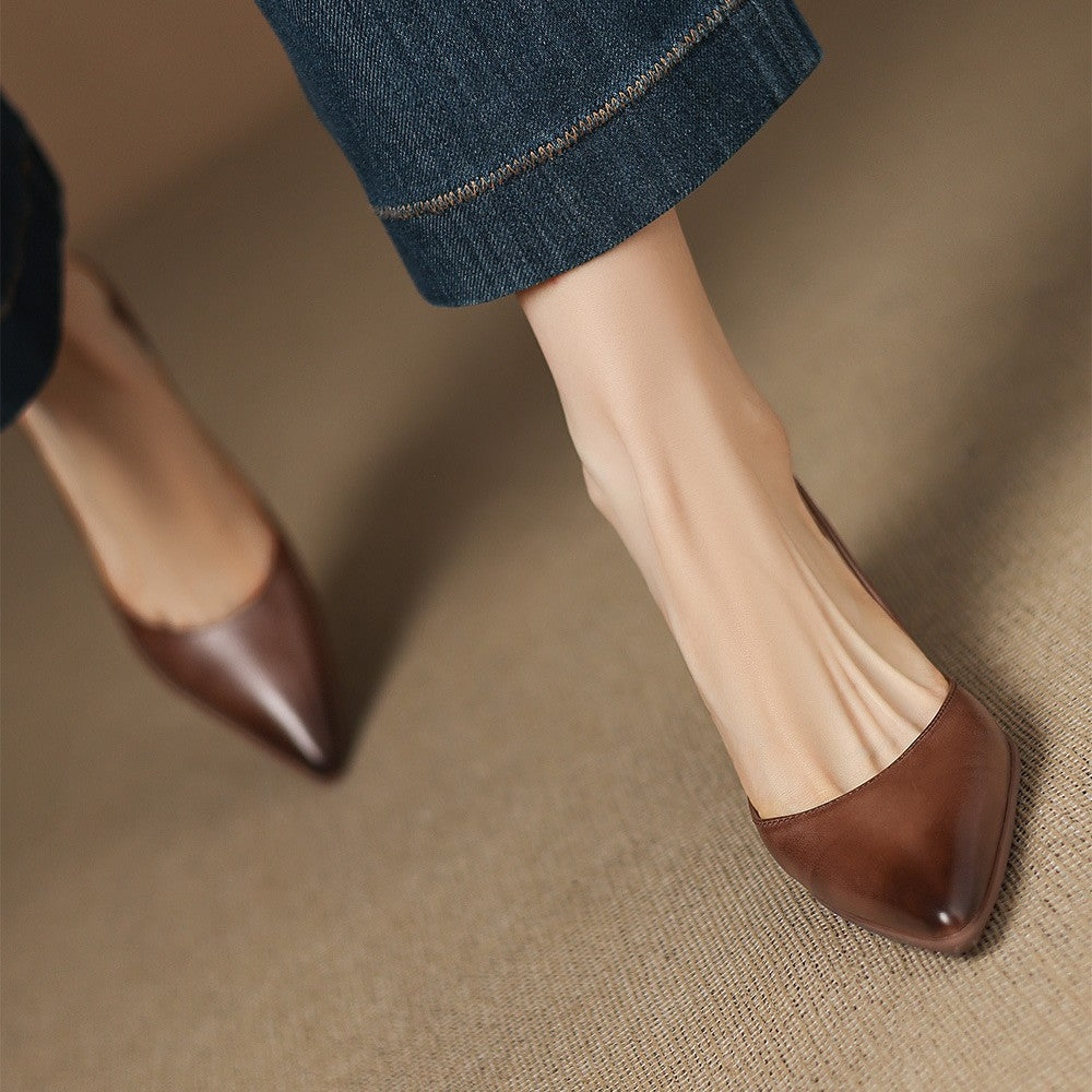 Sofía™ | Tacones de piel elegantes