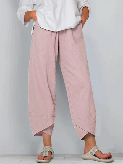 Pantaloni estivi cropped chic da donna – Pantaloni leggeri ed eleganti