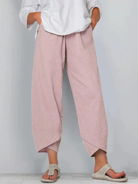 Giuliana - Licht cropped pantalon dames