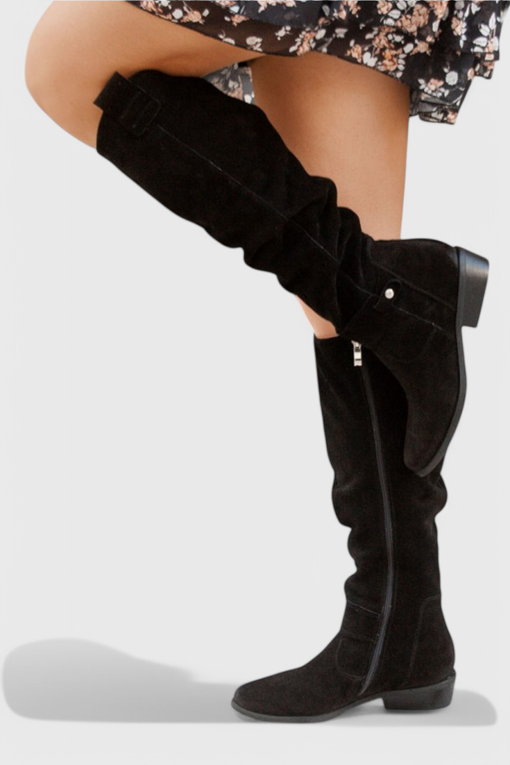Celine Retro-inspirierte Stylische Hochstiefel für einen schicken Look