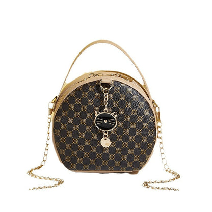 Flower Small Round Bag 2024small Bag Simple Casual Small Bag Foreign Trade Manufacturers Wholesale Printing Foreign Style Bag