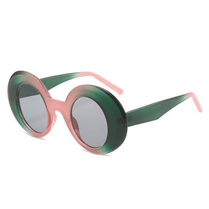 Luna - Lunettes de soleil à monture ovale vintage avec protection UV