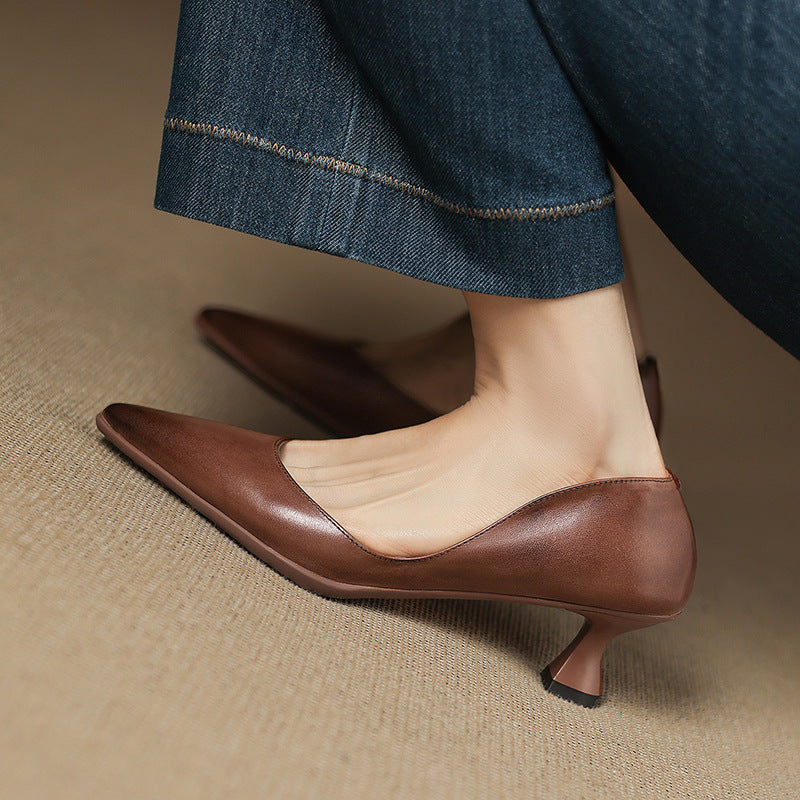 Sofía™ | Tacones de piel elegantes