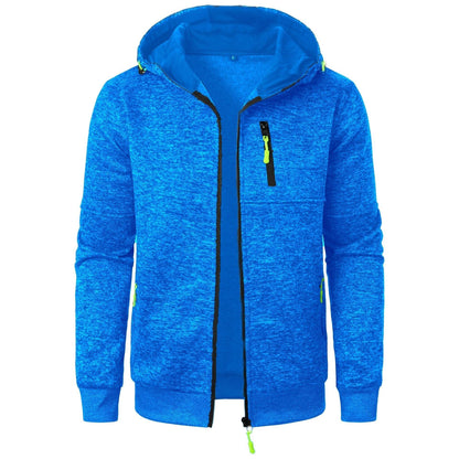 Men’s Patterned Zip Hoodie – Comfortable Breathable Stylish Casual Everyday Layering Wear