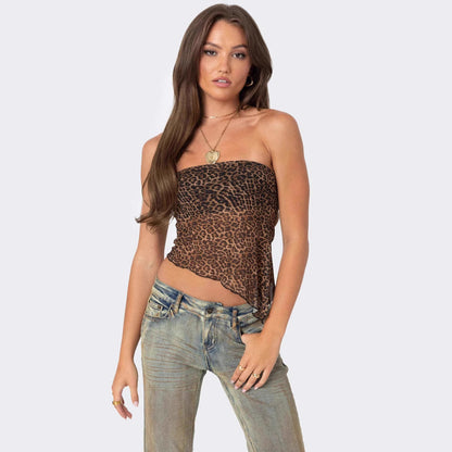 Atelier Fes | Liva Top in Luipaardprint