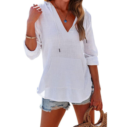 ZADIE – ELEGANCE HOODED LONG SLEEVE SWEATSHIRT