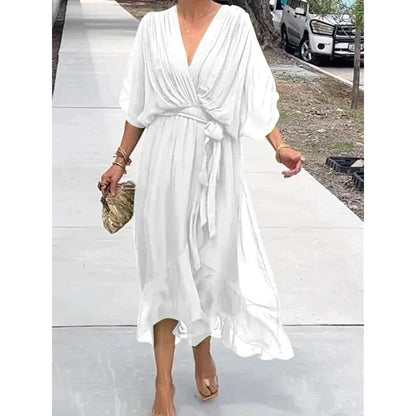 Aurora - Chiffon Wrap Maxi Dress