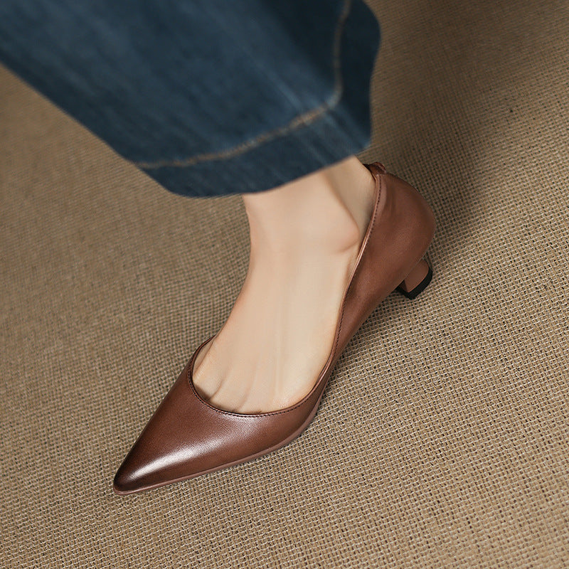 Sofía™ | Tacones de piel elegantes