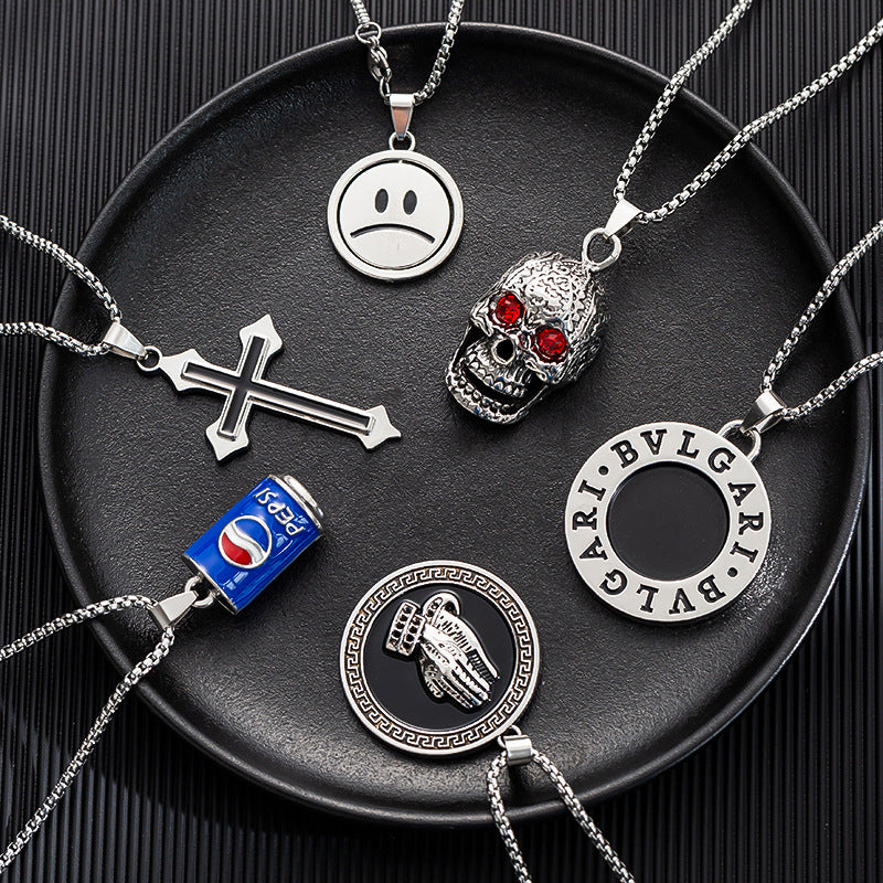 Men's Simple Sweater Chain Couple Accessories Niche Female Titanium Necklaces
