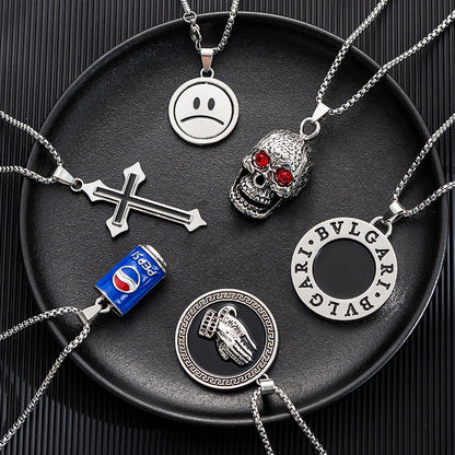 Men's Simple Sweater Chain Couple Accessories Niche Female Titanium Necklaces