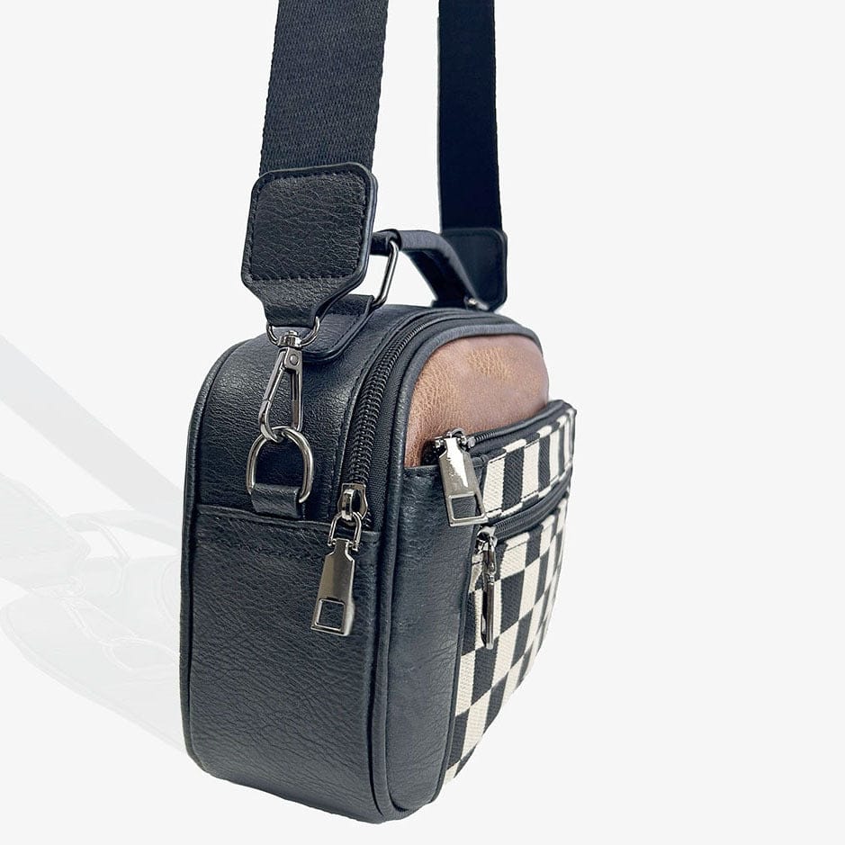 Elsie - Checkerboard Compact Design Shoulder Bag