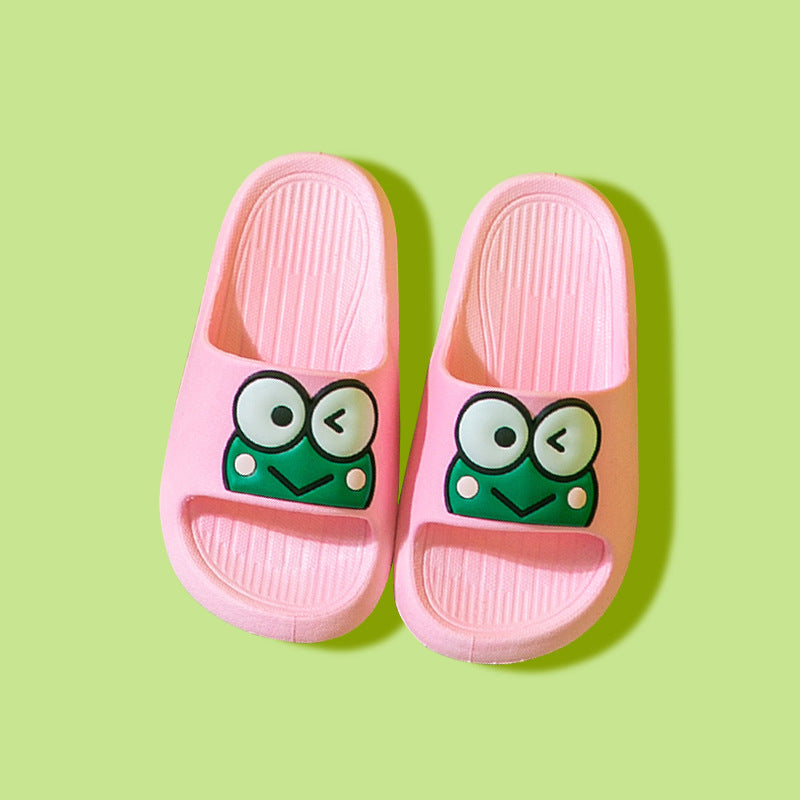 FroggyStep – Cartoon Kikker Kinderslippers
