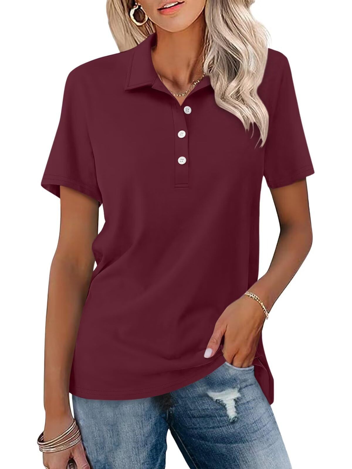 Polo léger Julia Femme - Élégance et Confort - Style Chic-T-Shirts pour Femmes-PARIS FEMME