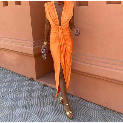 Isabelle - Party-Kleid mit tiefem V-Ausschnitt