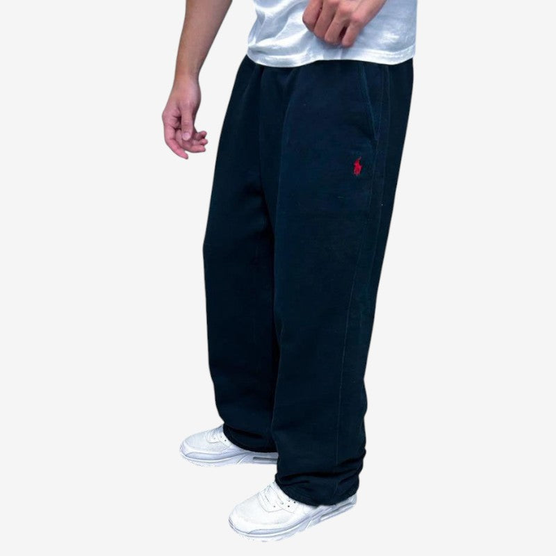 Robert – Pantalon de jogging en polaire à jambe large avec poches
