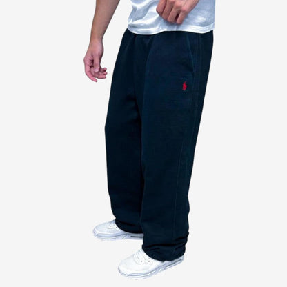 Robert – Pantalon de jogging en polaire à jambe large avec poches
