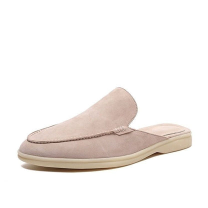 Men’s Backless Loafer Slip-On Suede Style Summer Shoes
