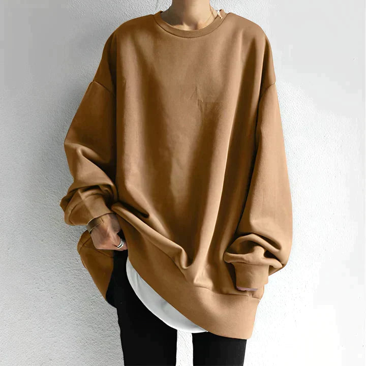 Damen Sweatshirt in lockerer Form | Langarm