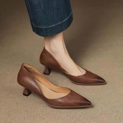 Sofía™ | Tacones de piel elegantes