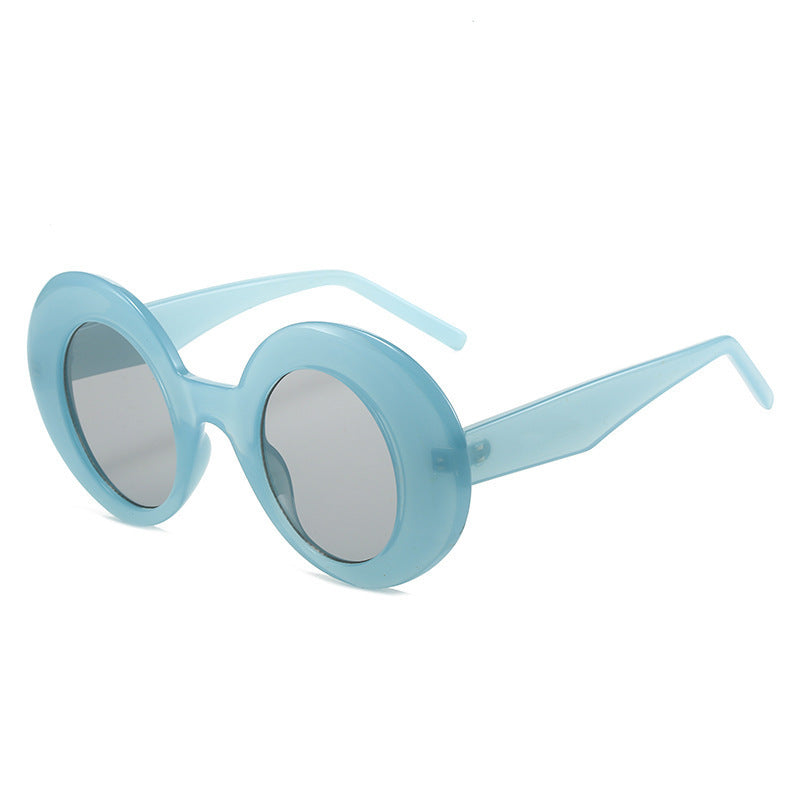 Luna - Lunettes de soleil à monture ovale vintage avec protection UV