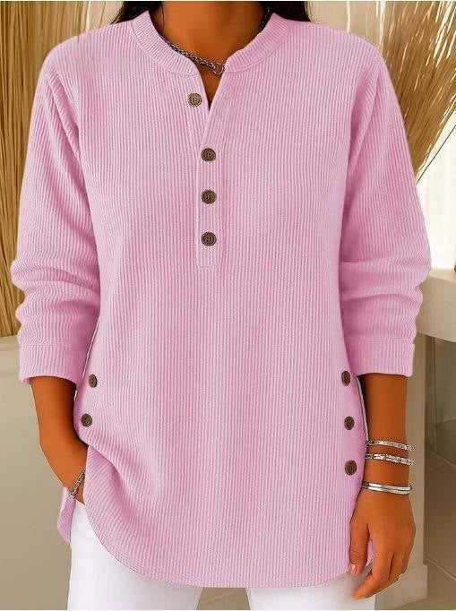 Cove - Textured Henley Tunic Top