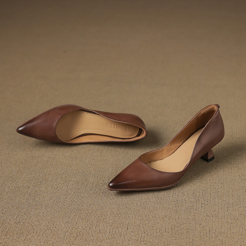 Sofía™ | Tacones de piel elegantes