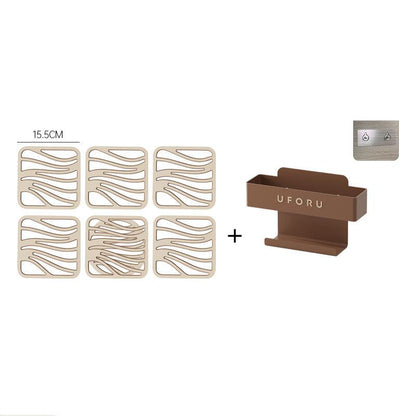 ThermoFlex Onderzetter Set | 6-delig 2-in-1 Design | Hittebestendig tot 120°C | Modern & Ruimtebesparend