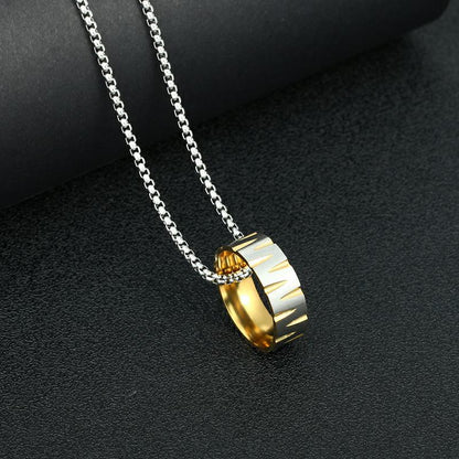 Men's Simple Sweater Chain Couple Accessories Niche Female Titanium Necklaces