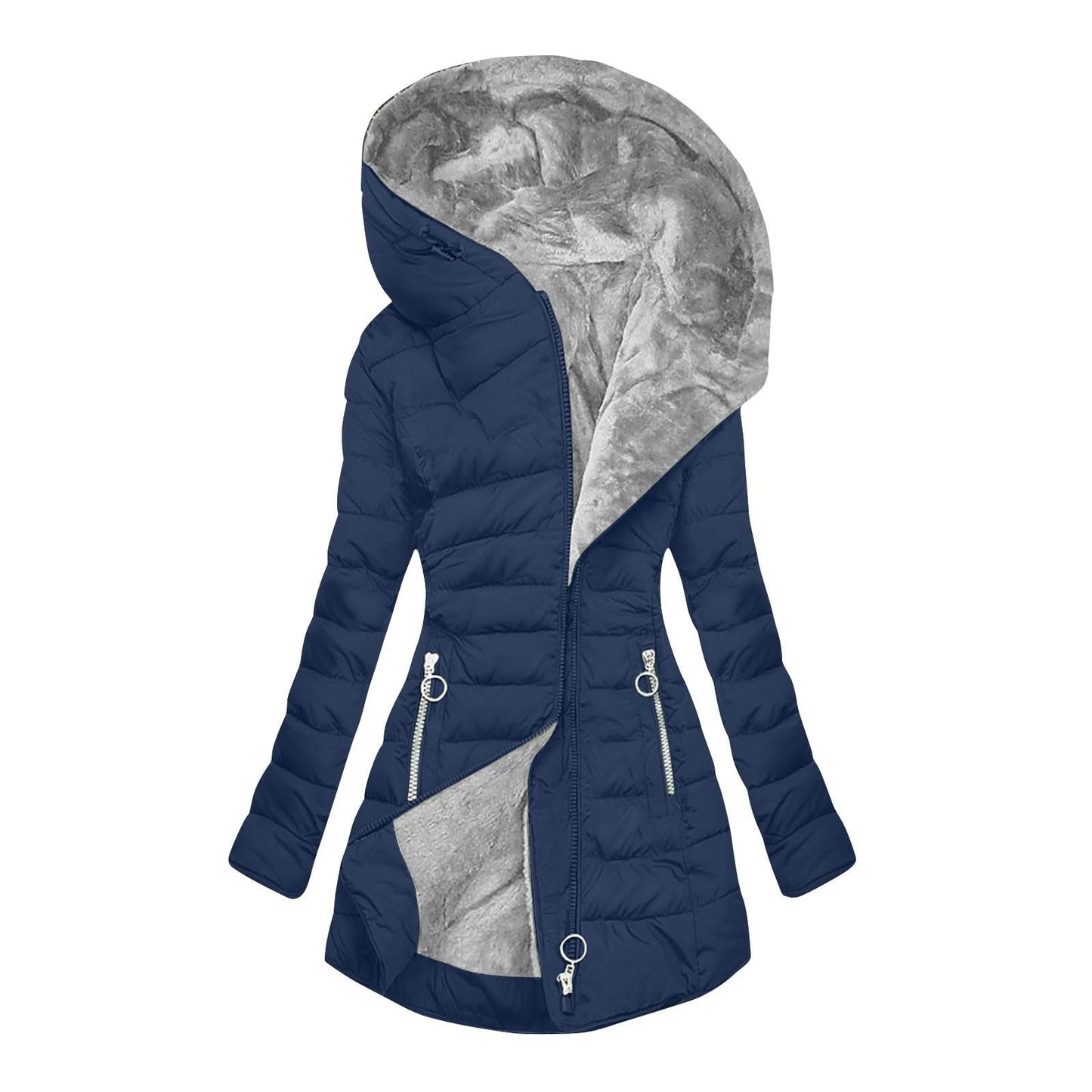 Giulia – Veste en Duvet d'Hiver avec Capuche