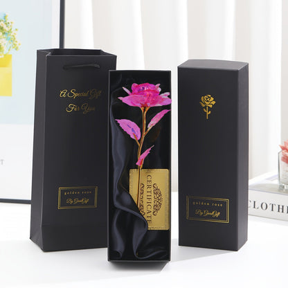 RoseLuxe – 24K Forgyldt Rose i Luksuriøs Gaveæske