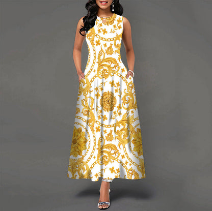 Bianca™ - Casual Sleeveless Dress with Flared Skirt